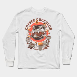 Holy Coffee Club - A Cult of Coffee Long Sleeve T-Shirt